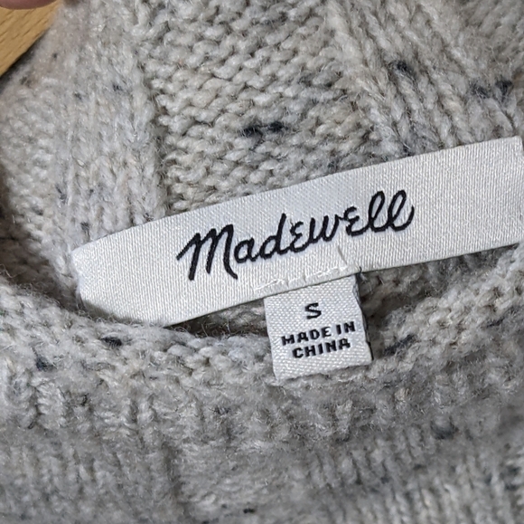 Madewell Donegal Rolled Mockneck Sweater Dress Size S - Picture 10 of 10
